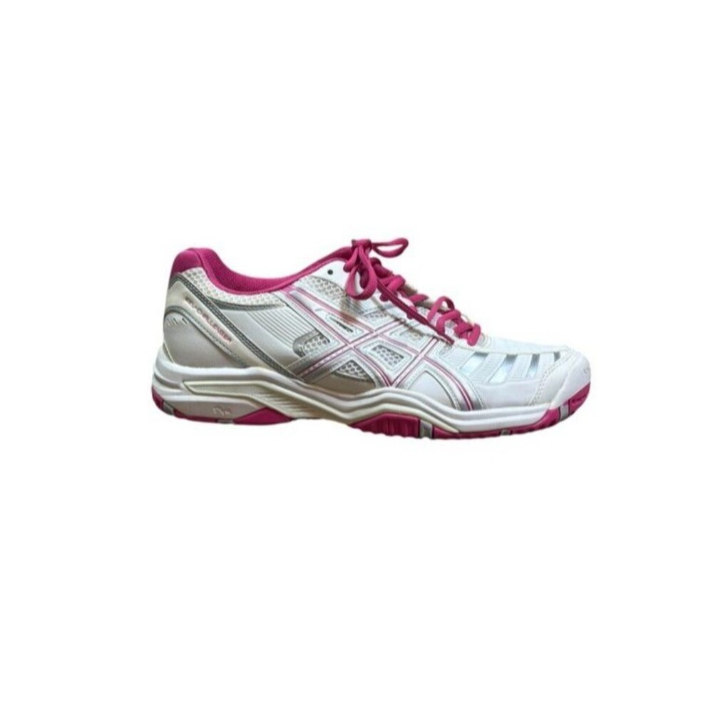 Asics Gel Challenger 9 Womens Size 9.5 Silver White Pink Tennis Shoes Sneakers